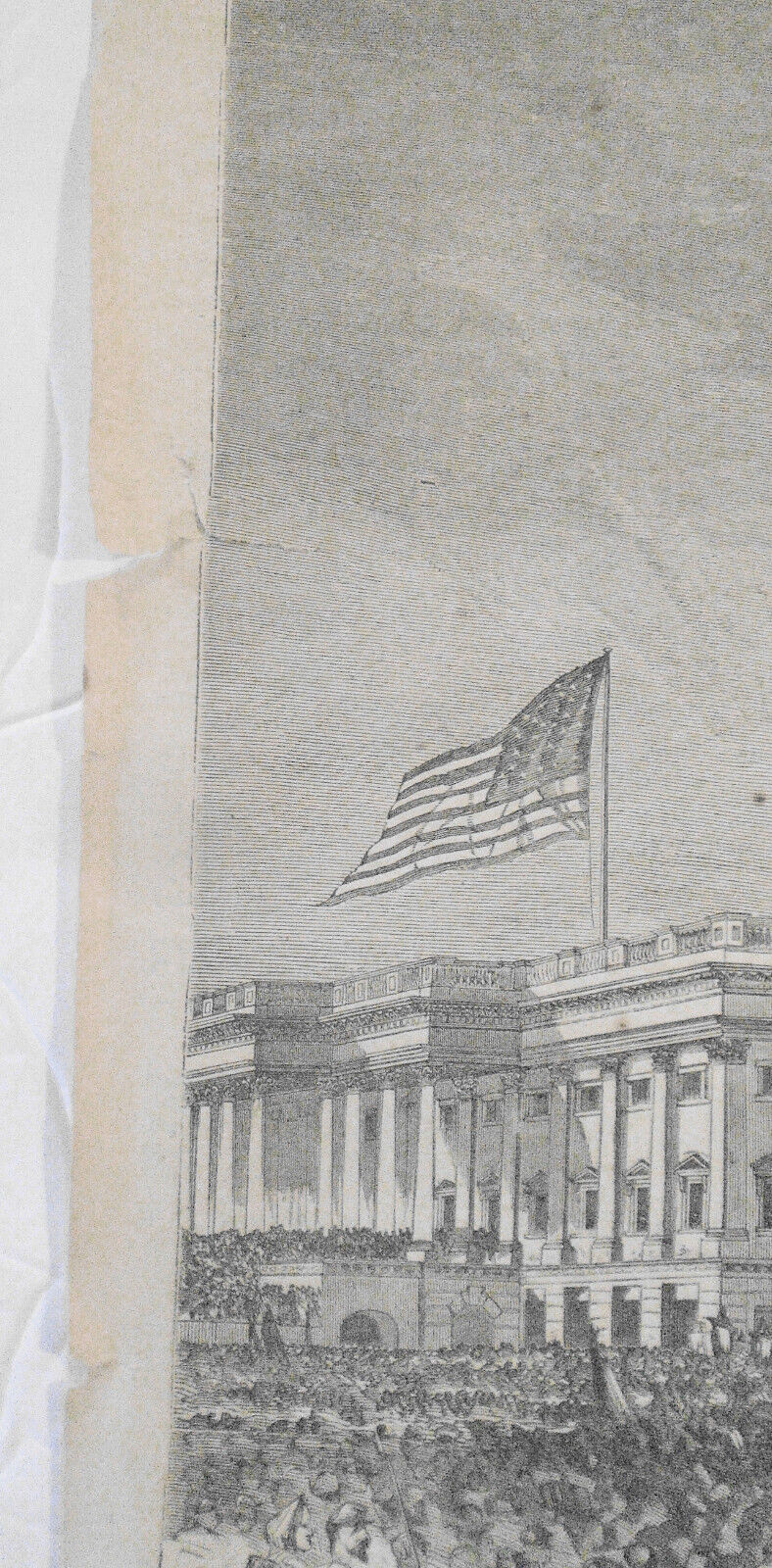 President Lincoln's Reinauguration at the Capitol March 4, 1865 - Original print