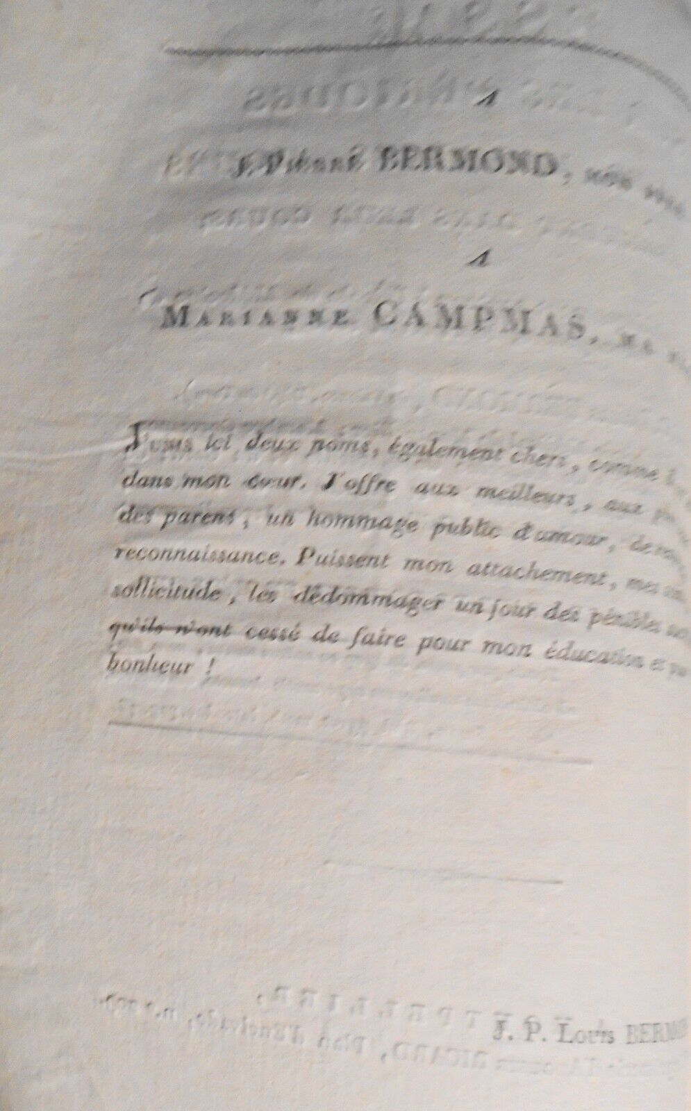 [SIGNED, Medicine] Essai sur les periodes que les maladies aigues 1808 - Bermond