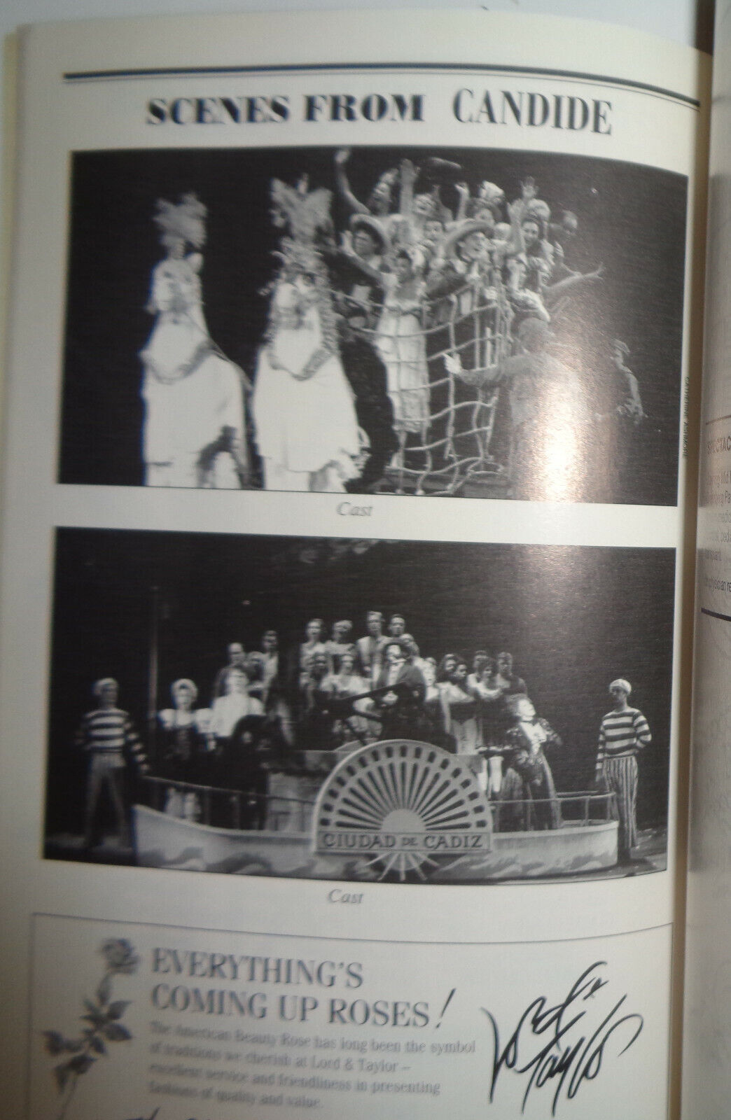 CANDIDE -Sondheim PLAYBILL -JUNE 1997 + insert DR VOLTAIRE'S MARVELLOUS GLOSSARY