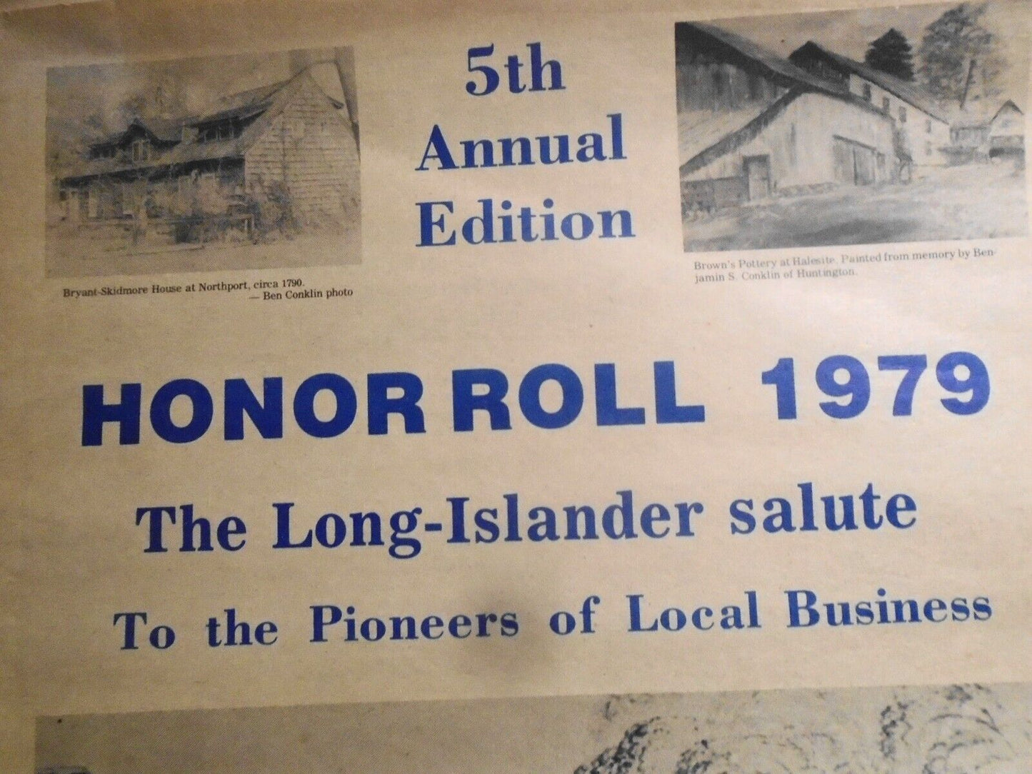 The Long-Islander Salute To the Pioneers Of Local Business : Honor Roll 1979