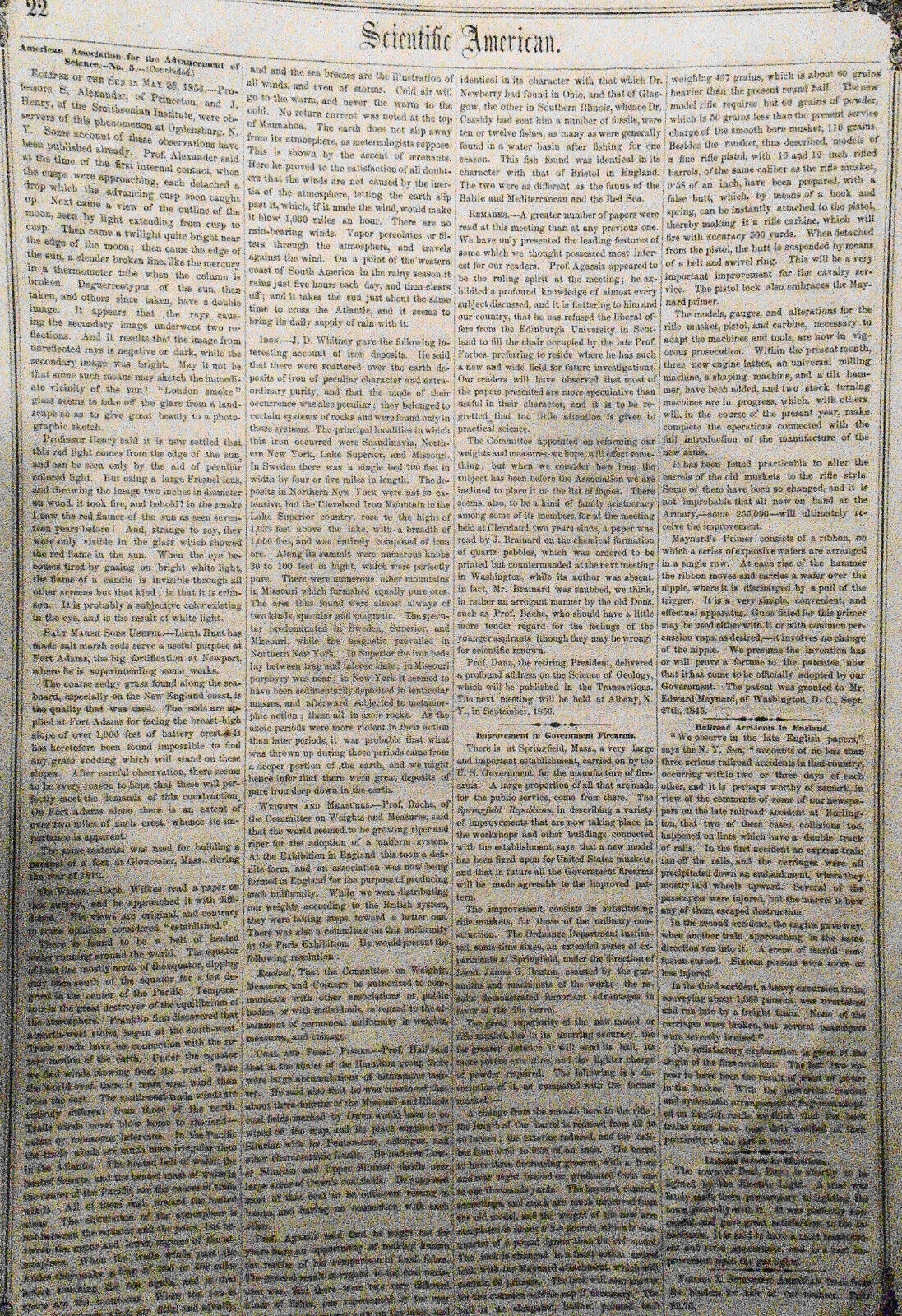 Scientific American September 29, 1855. Telegraph history; windlasses, windmills