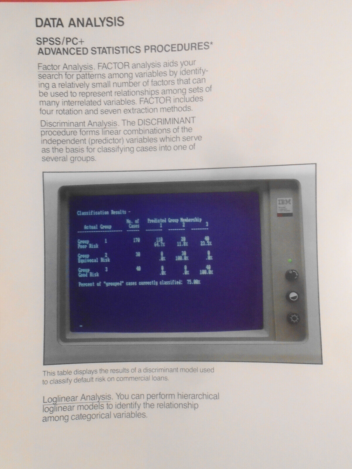 SPSS/PC+ Statistics "Make Stat Magic" brochure - [IBM PC data analysis software]