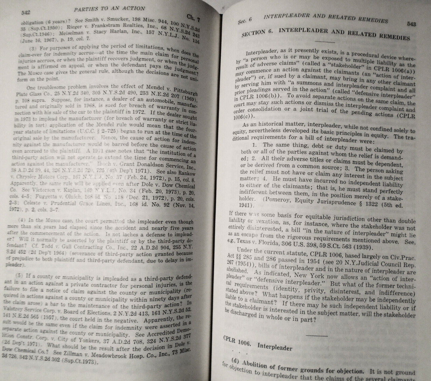 [Law] New York Practice : Case, other materials - Peterfreund, McLaughlin  1973