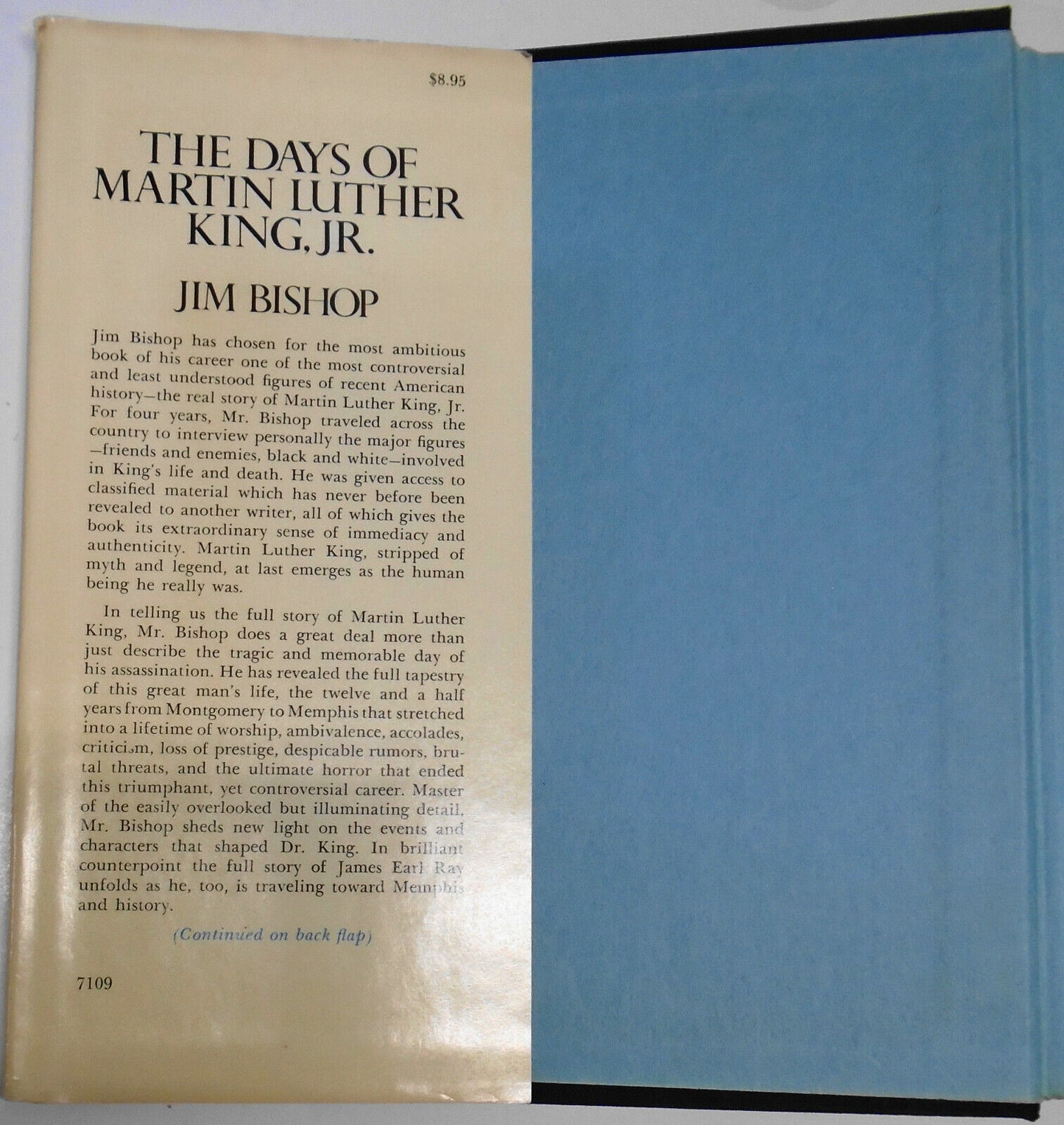 The Days Of Martin Luther King, Jr., by Jim Bishop. First Edition Hardcover/DJ