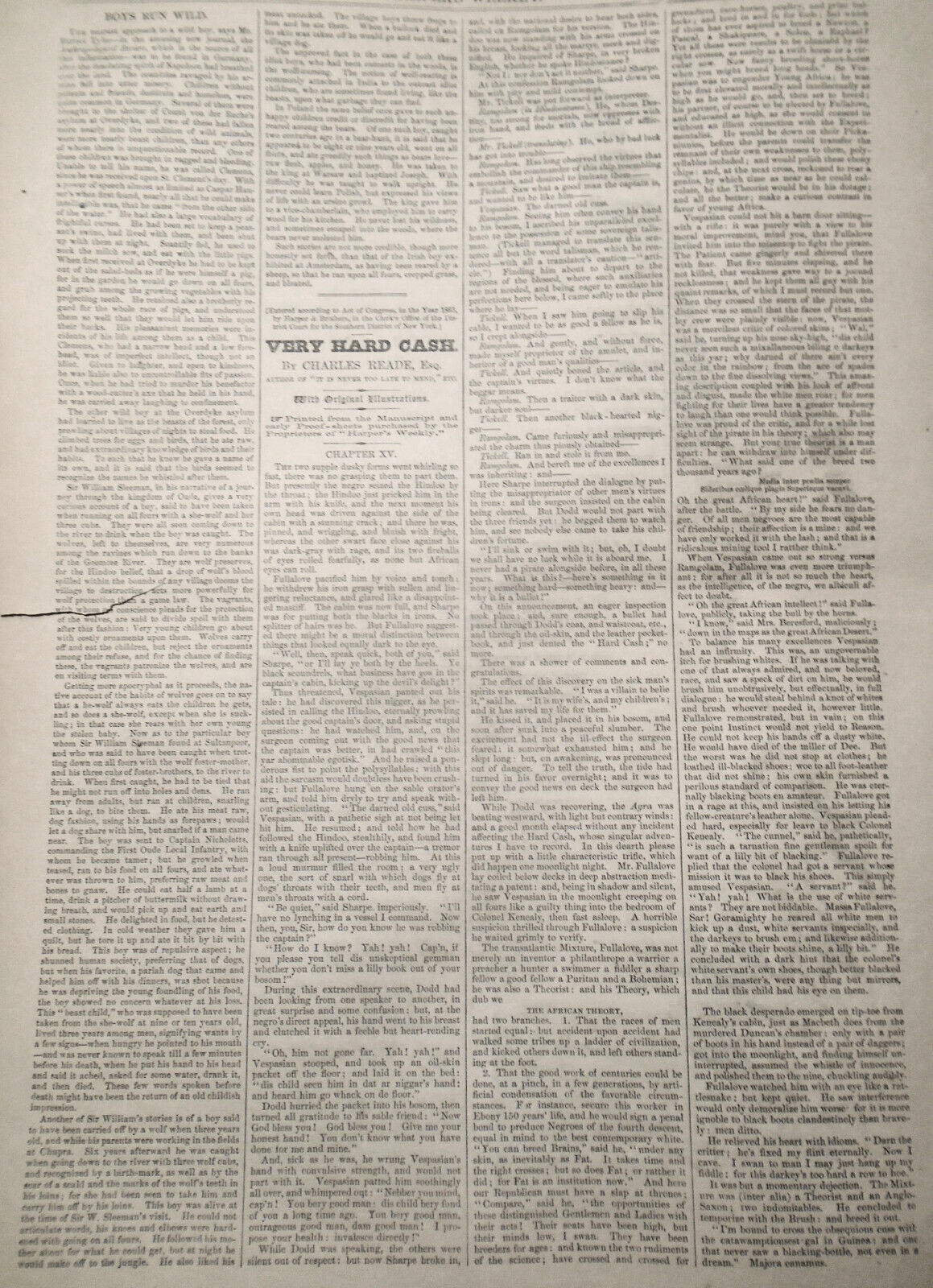 Harper's Weekly June 27, 1863 - Civil War reports / Map of Theatre of Operations