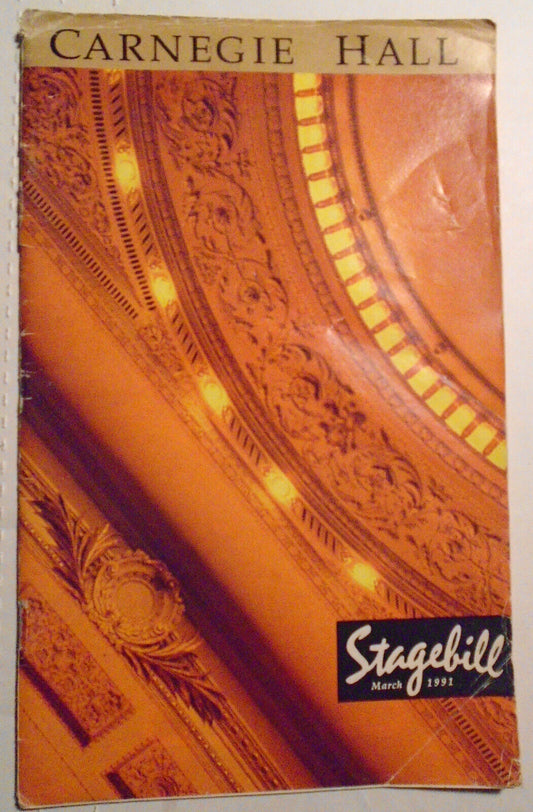 Count Basie Orchestra - Carnegie Hall Stagebill - March 24, 1991