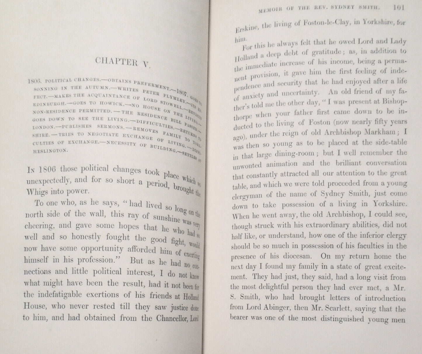 [Bindings] A Memoir of Rev. Sydney Smith 1855 2vols By Lady Holland /Mrs. Austin