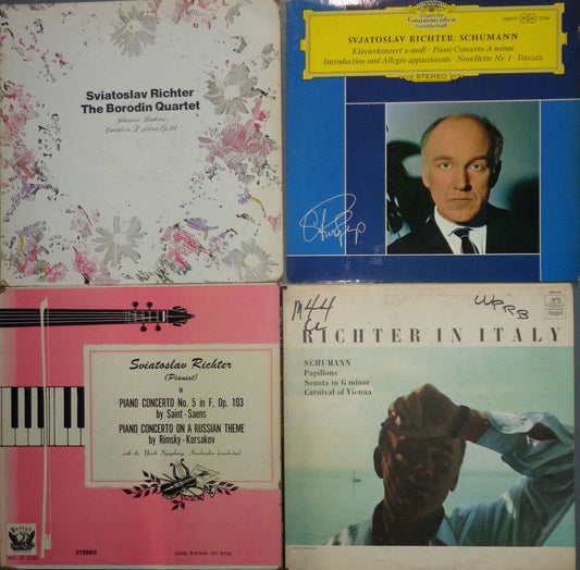 Sviatoslav Richter - 4 LPs - Brahms, Schumann, Saint-Saens, Rimsky-Korsakov