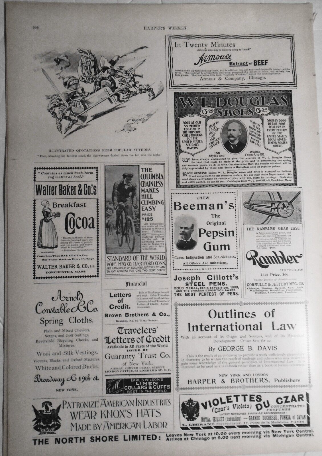 Harper's Weekly  April 2, 1898 - Original Remington - Training Cavalry; Cuba etc