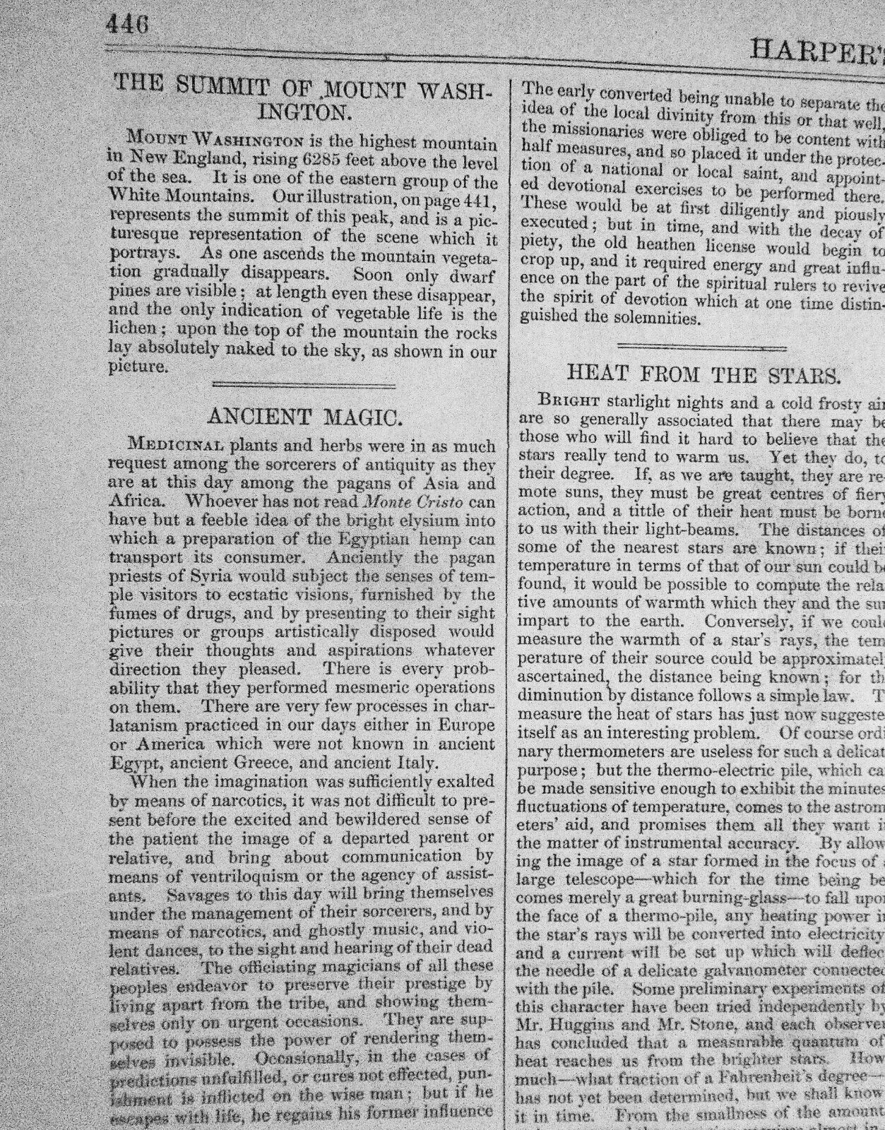 The Summit of Mount Washington by Winslow Homer in Harper's Weekly July 10, 1869