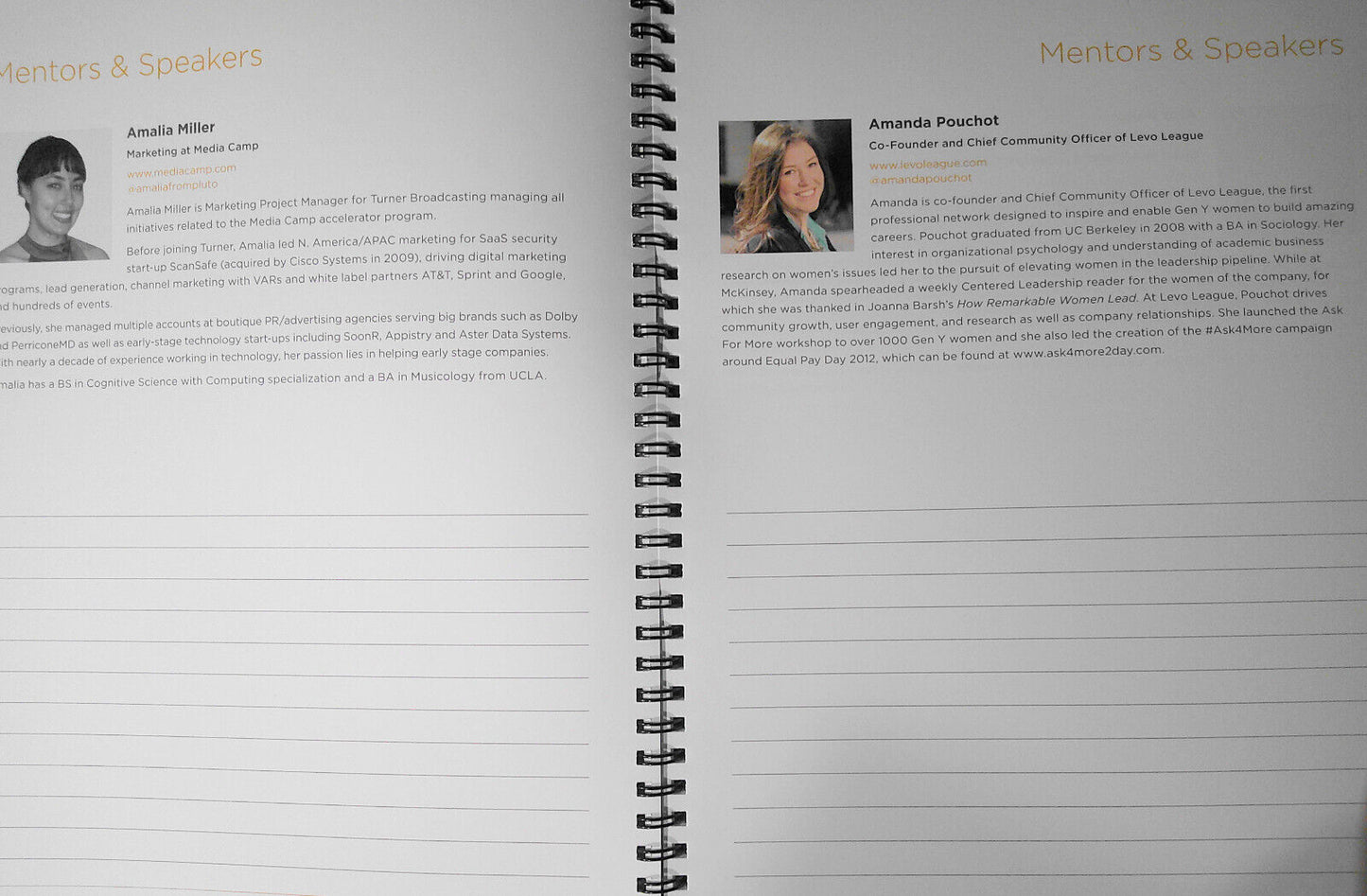 BlogHer Entrepreneurs Conference 2013 program book. Silicon Valley, March 21-23
