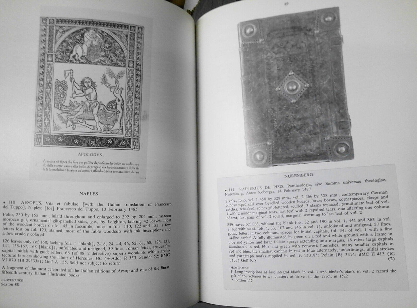 Fifteenth Century Books Illustrating the Spread of Printing. Christie's 1981