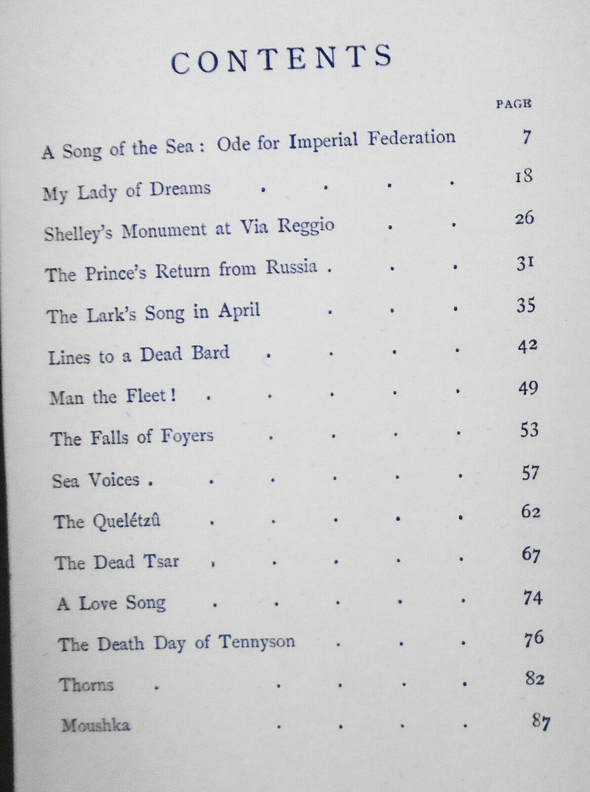 A song of the sea : My lady of dreams, and other poems - by Eric Mackay. 1895