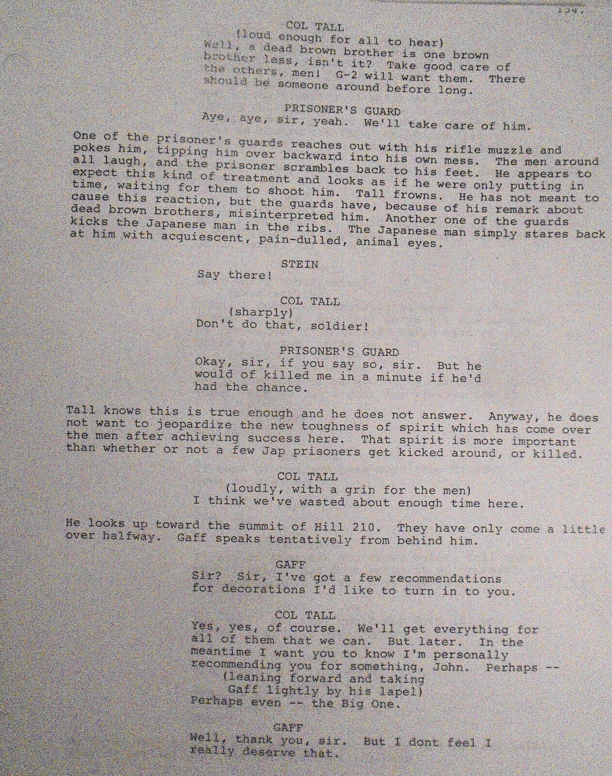 Terrence Malick - the Thin Red Line Screenplay - First Draft 1989. Very Rare