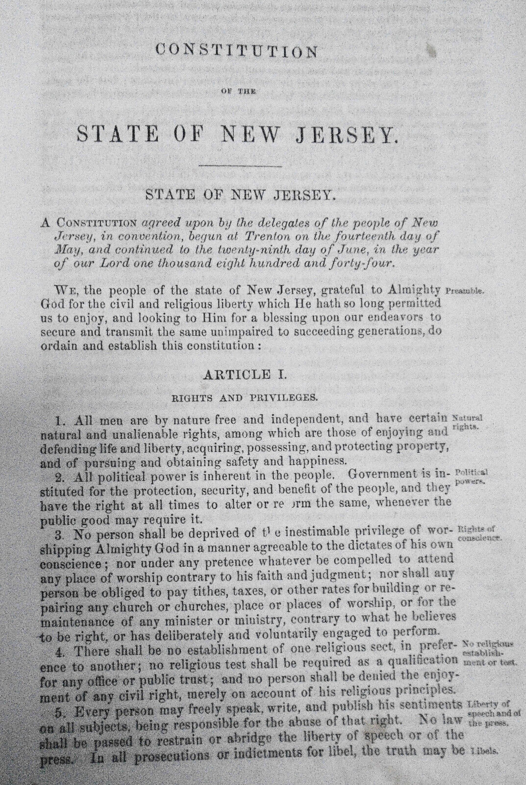 1861 A digest of the laws of New Jersey, by Lucius Q. C. Elmer, John T. Nixon