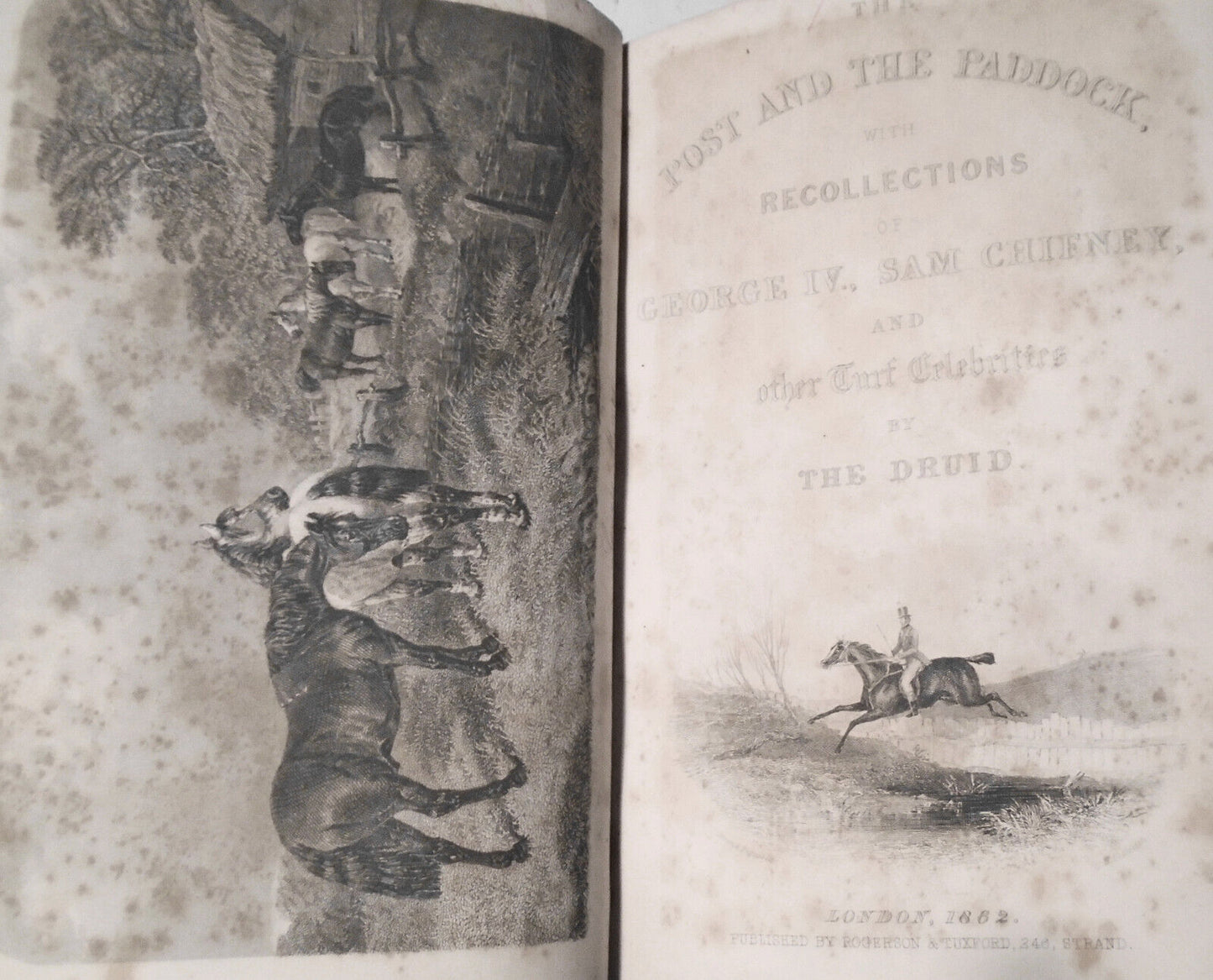 1862 [Horse racing]. The Post and the Paddock, by Henry Hall Dixon (The Druid).