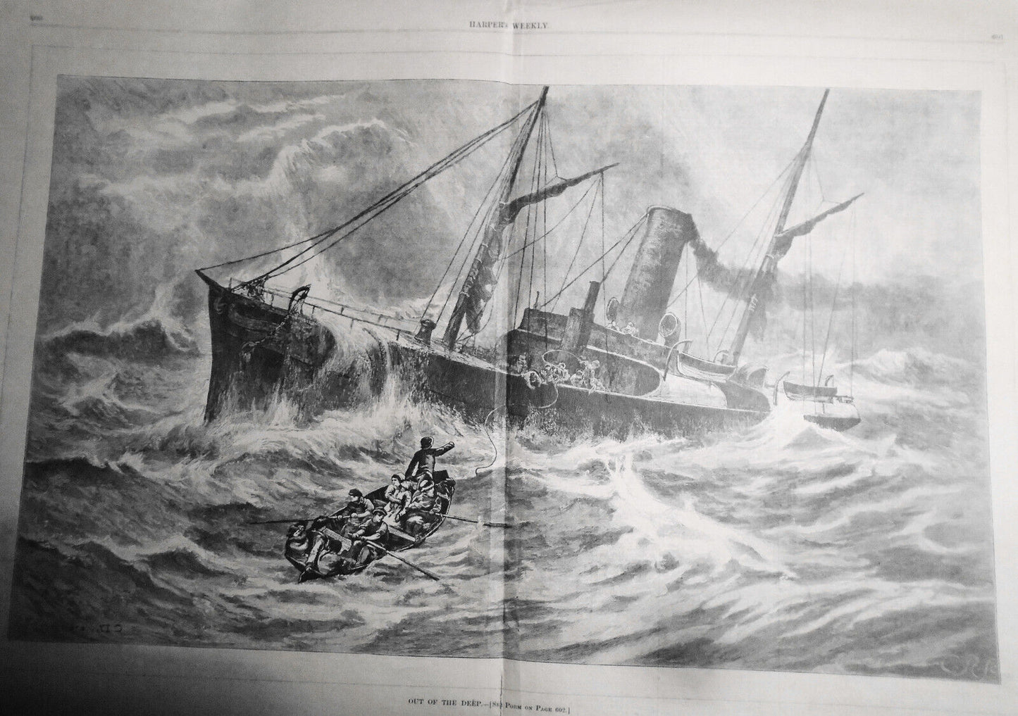 HARPER'S WEEKLY September 18,  1880 - The Obelisk; Out of the Deep; Politics etc