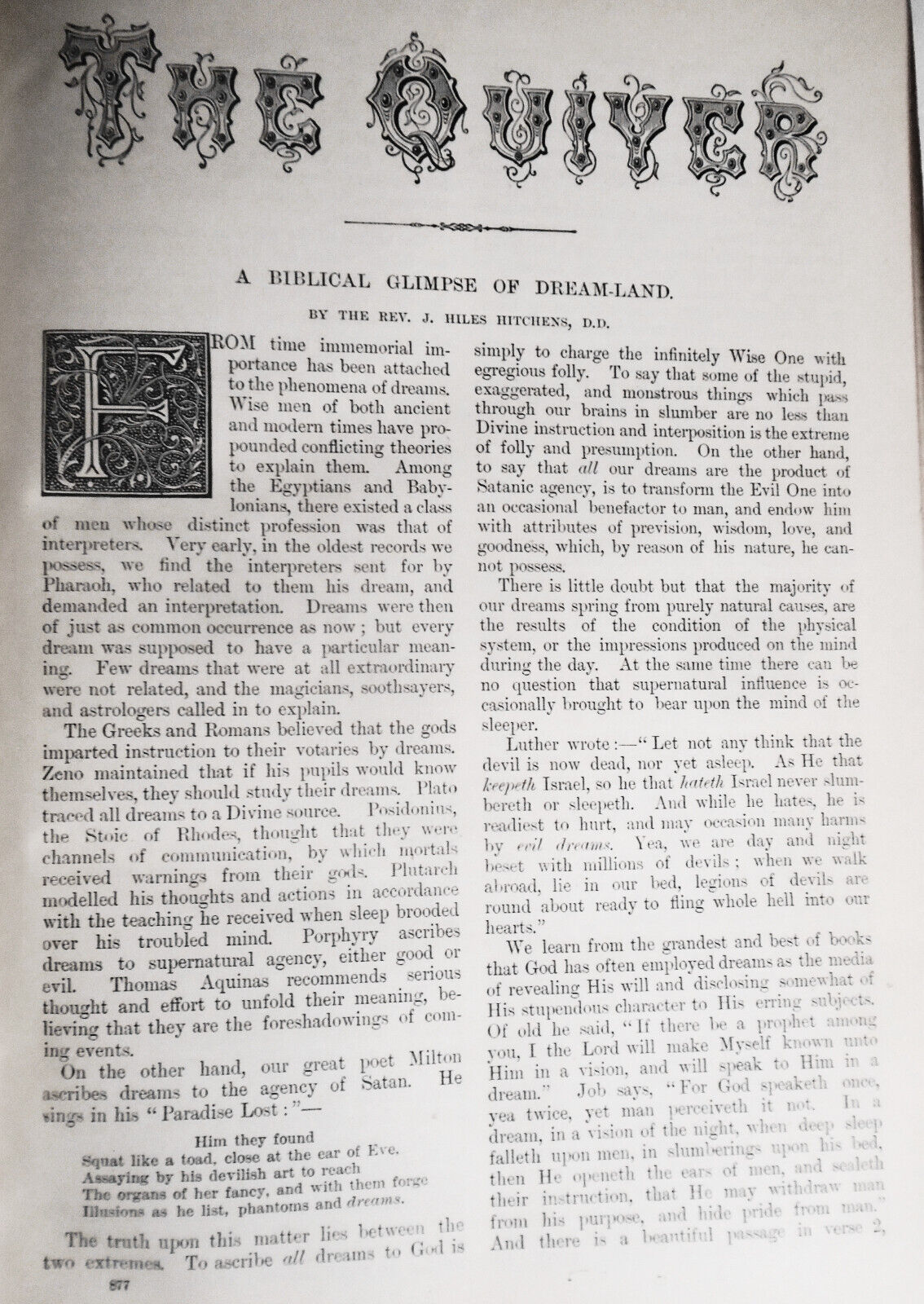 1883 The Quiver: Illustrated magazine for Sunday & general reading. Vol. XVIII.