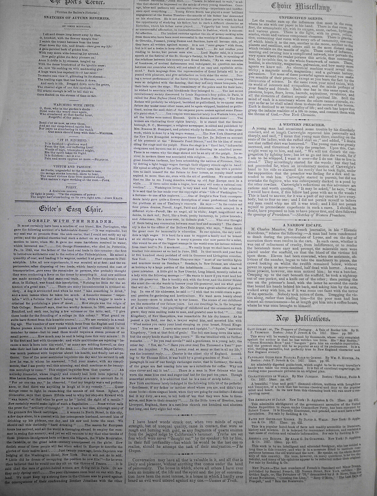Ballou's Pictorial May 30, 1857.  Japanese Wrestlers; Shakespeare Wrestling, etc