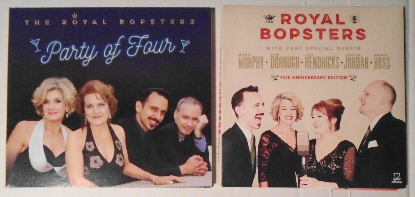 Royal Bopsters : Party of Four & 10th Anniversary - 2 CDs *SIGNED* by Amy London