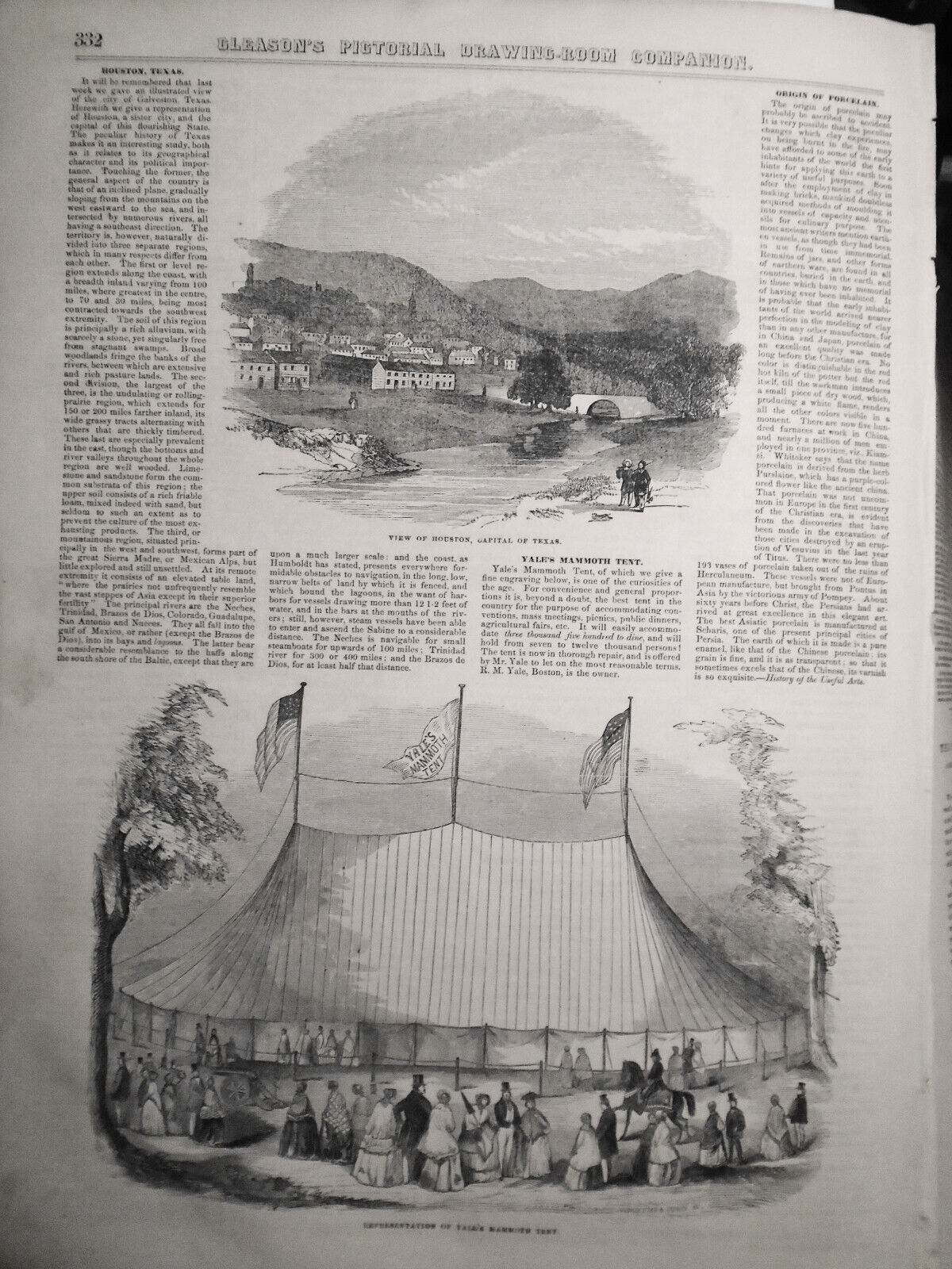 Gleason's Pictorial - Original - May 22, 1852 - 12 Dog Prints; US Army uniforms