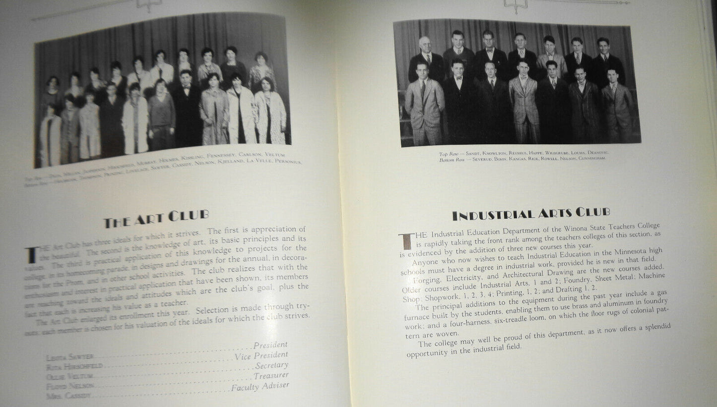 THE WENONAH 1929 - yearbook of Winona State Teachers College