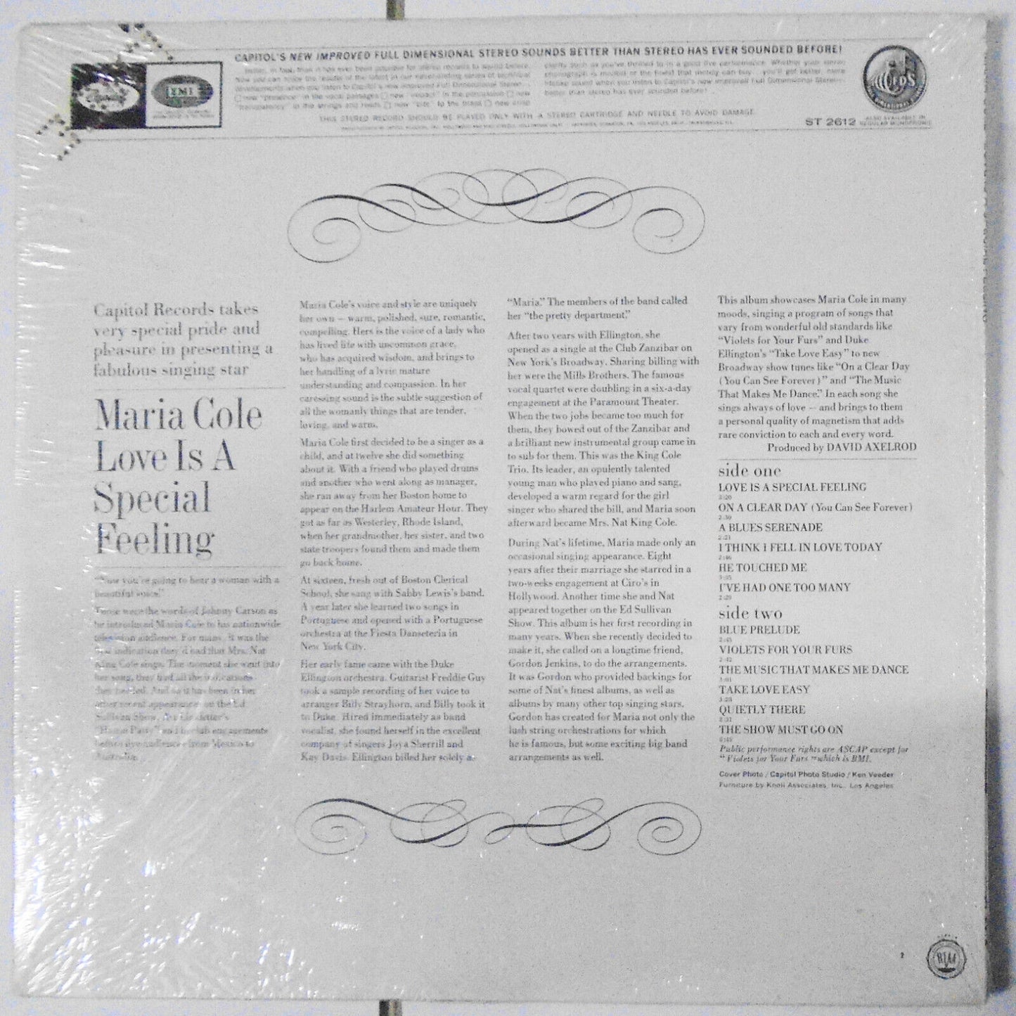 Maria Cole : Love is a Special Feeling - Promo LP - *SEALED - NEW*