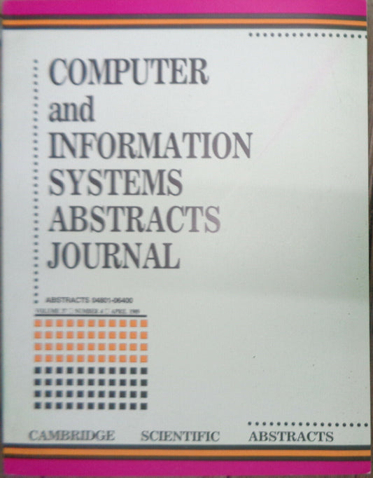 Computer and information systems abstracts journal. April 1989