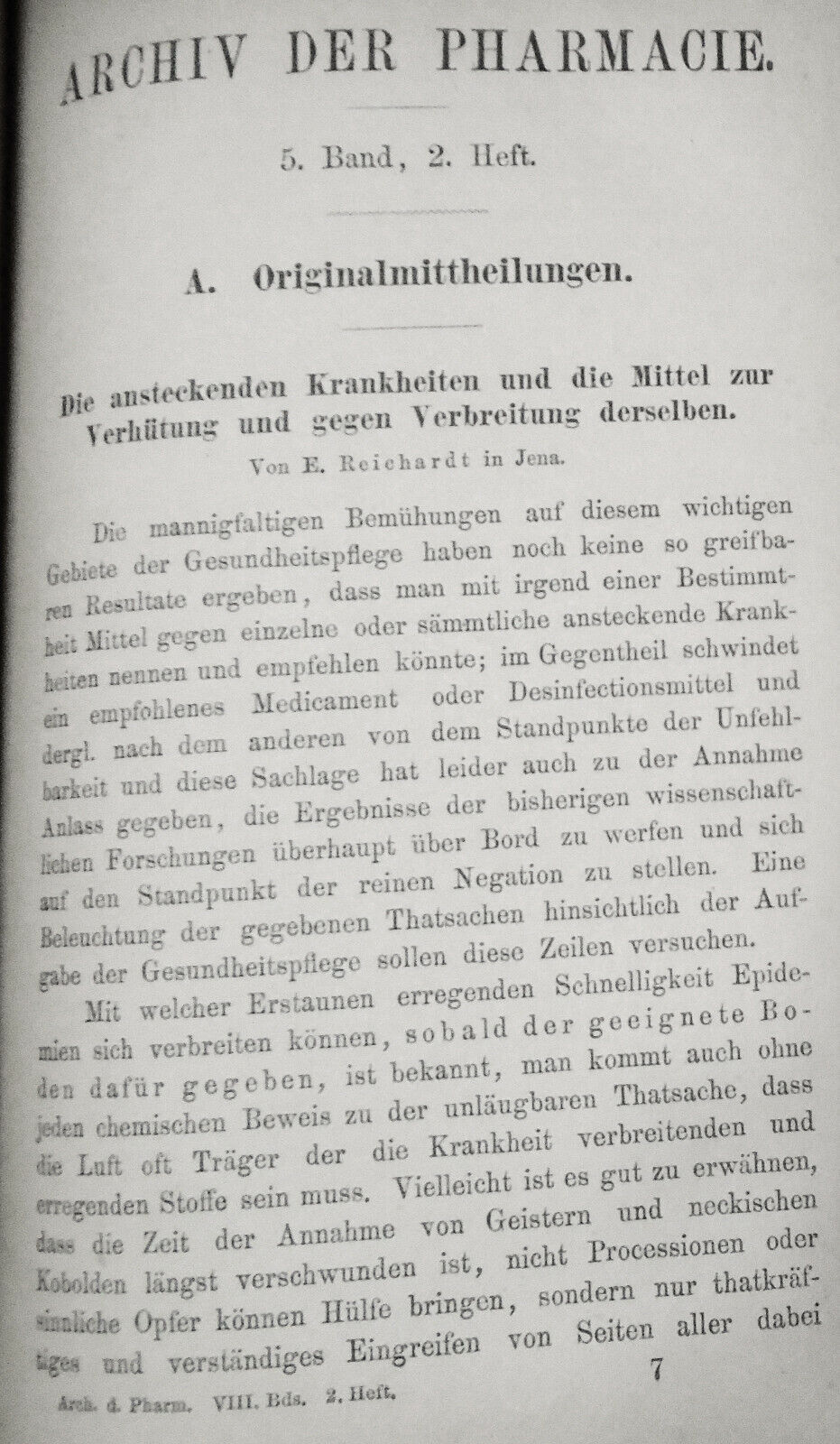 1876  Archiv der Pharmacie, Vol. 208.