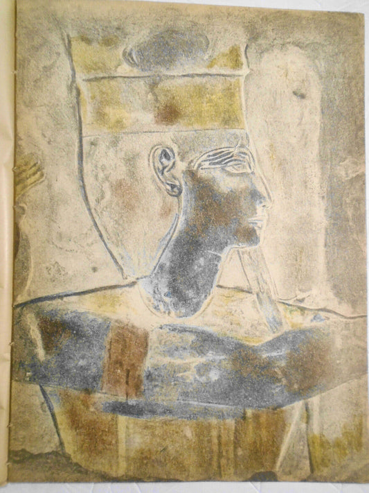 Constantin Guys: 2 Egyptian Bas-Reliefs - 1939 Verve original lithographs