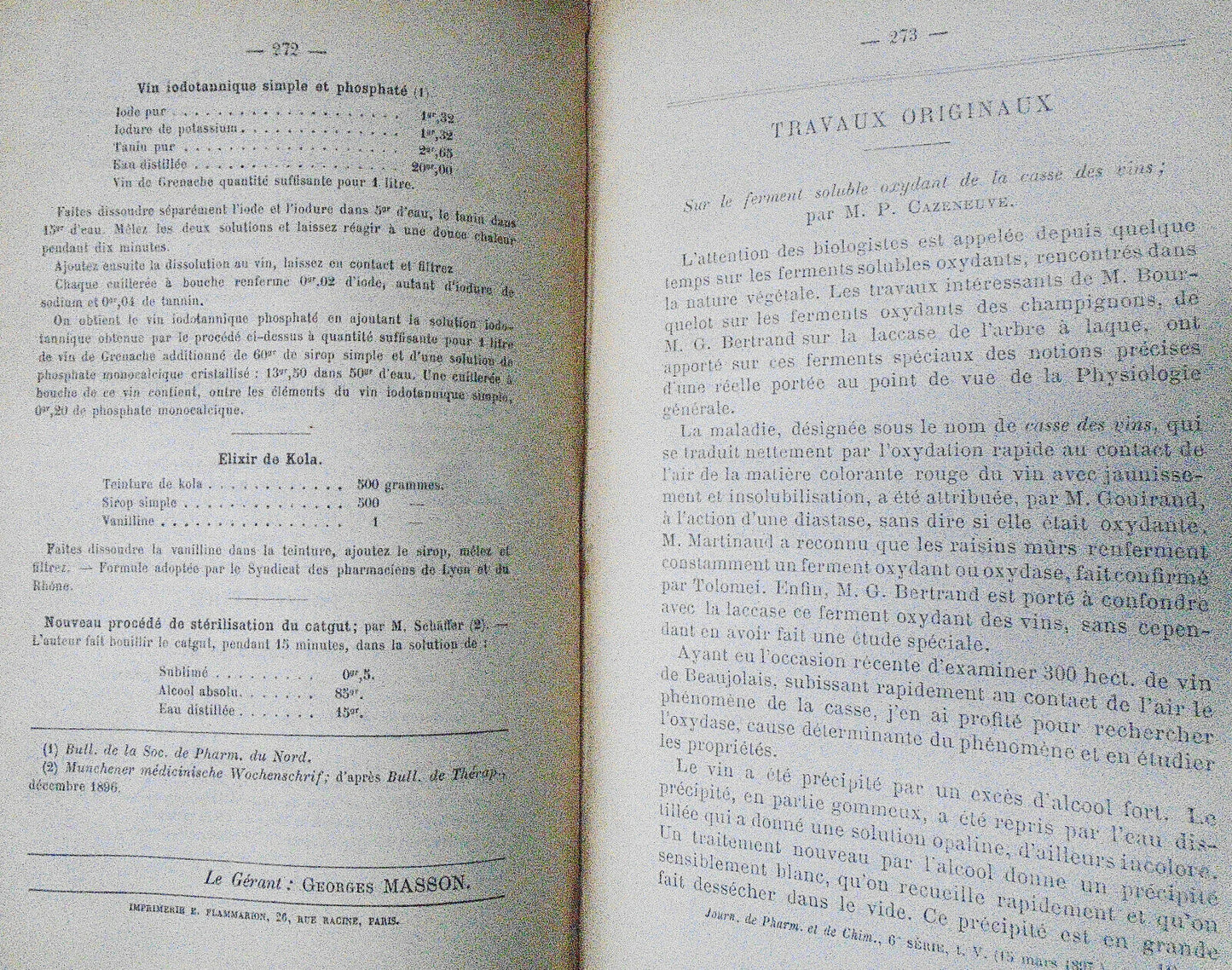 1897 Journal De Pharmacie Et De Chimie - 6th Series, Vol 5