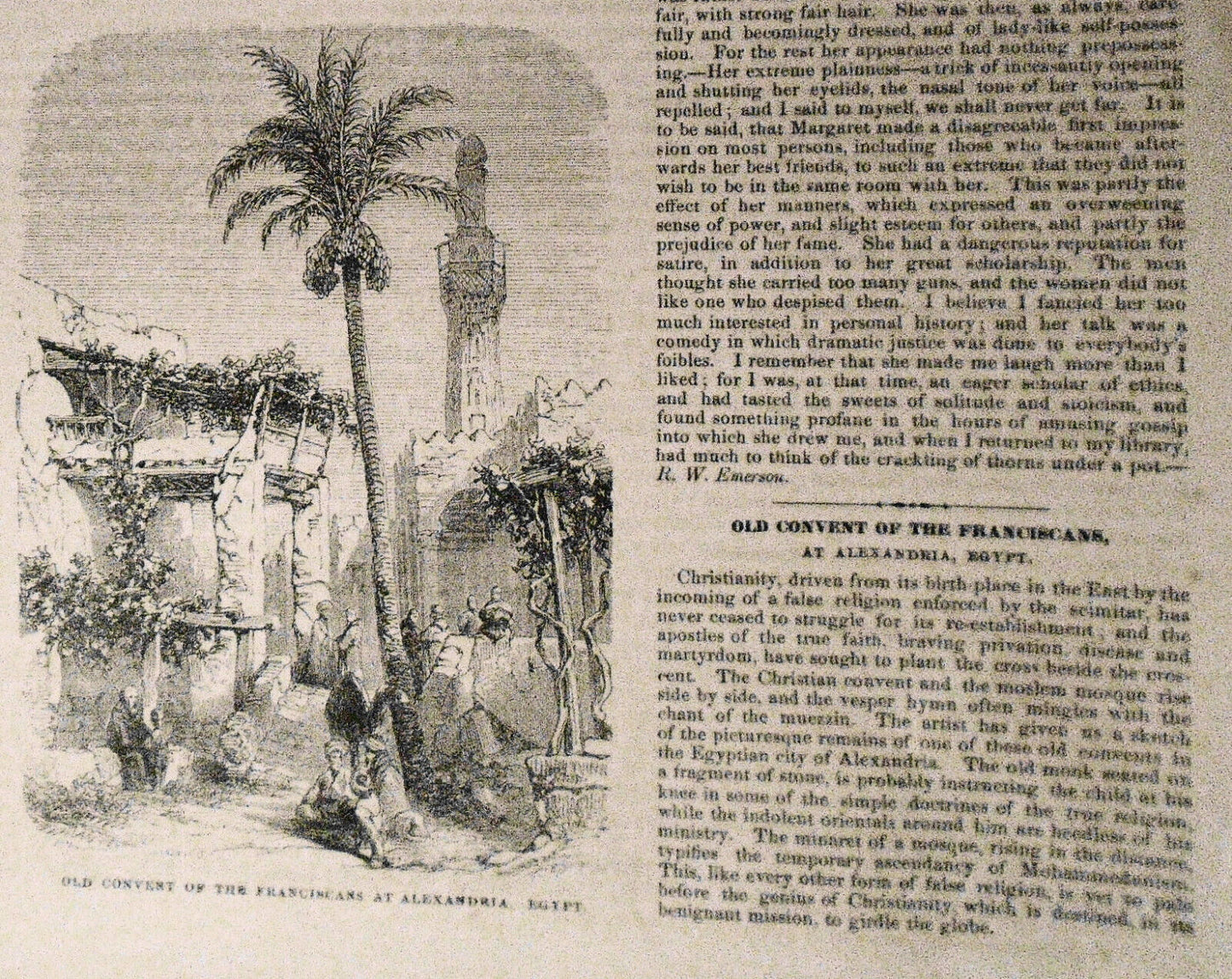 Penryhn Slate Quarries In Wales + Franciscans Convent - Gleason's Pictorial 1852