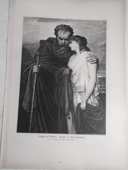 Oedipus und Antigone, by Emil Teschendorff -- 1882