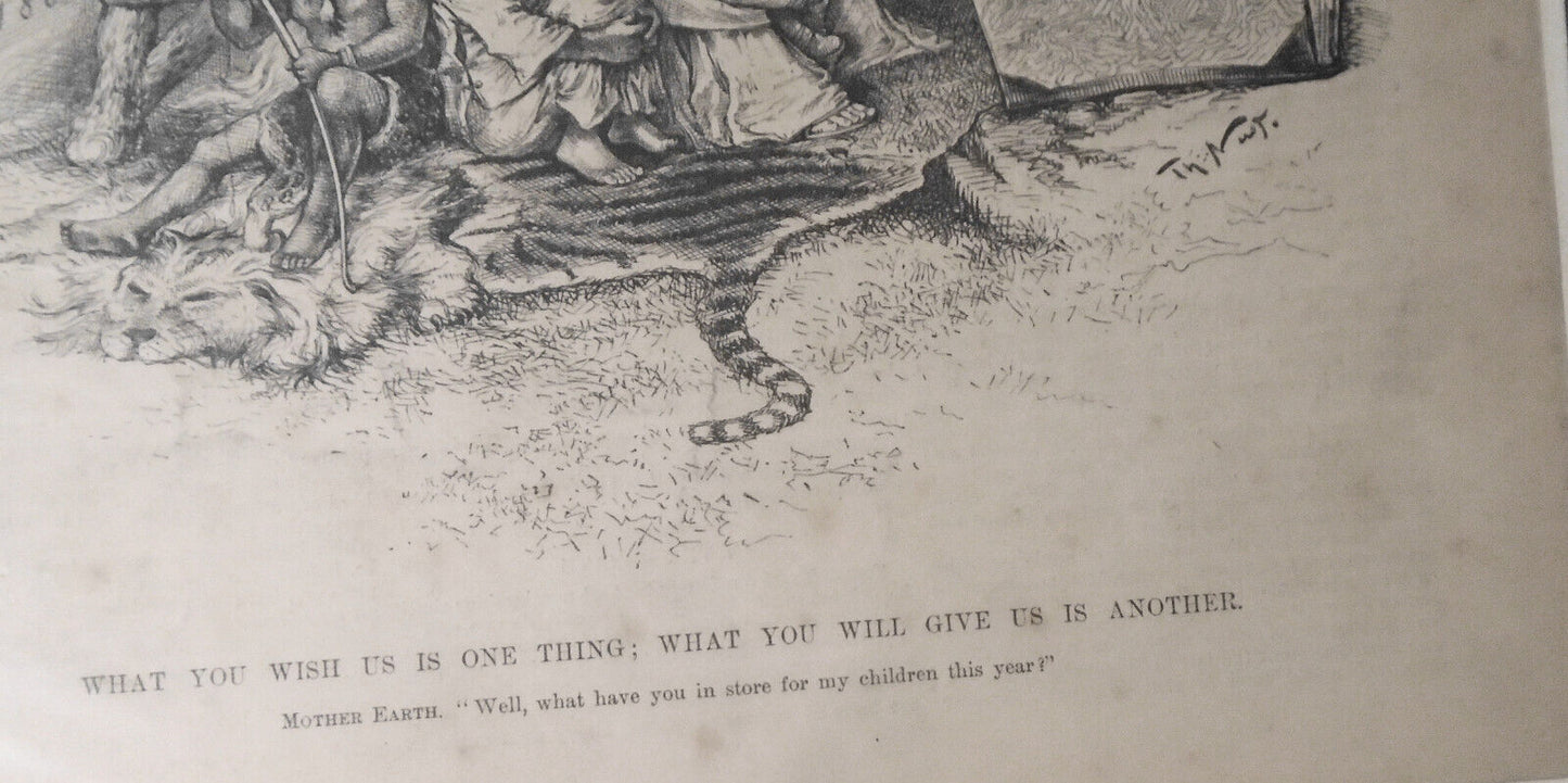 What you wish us is one thing; What you will give us is another - HW 1886, Nast