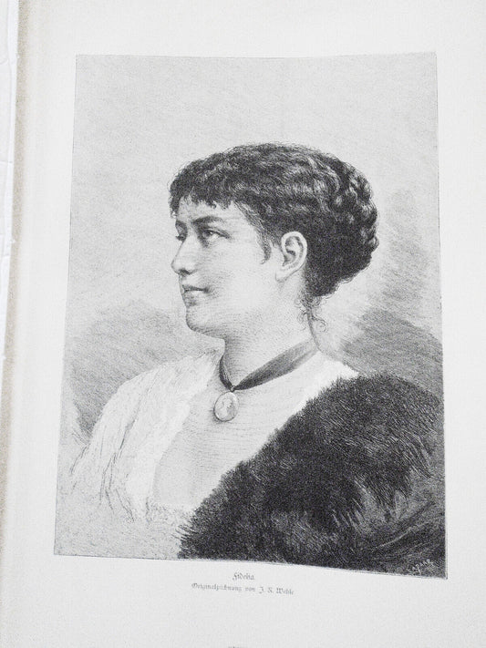 Fidelia, originalzeichnung von  Johannes Raphael Wehle -- 1882