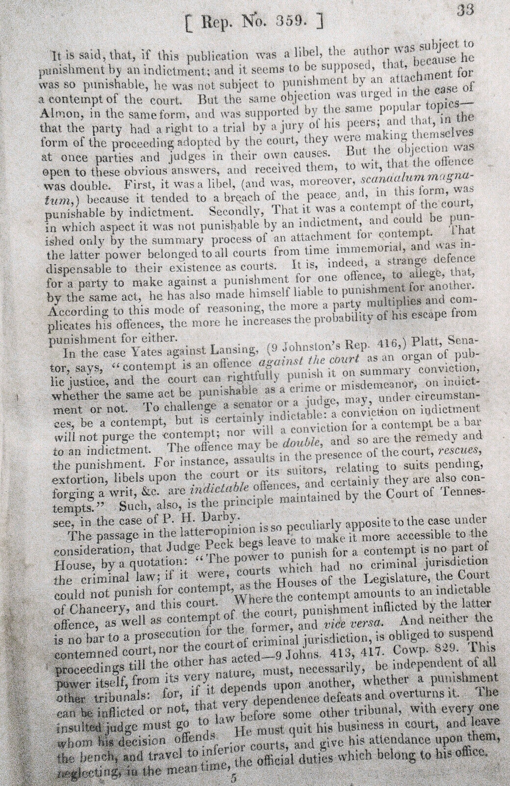 1830 Letter from James H. Peck... explanation in answer to charges [Impeachment]