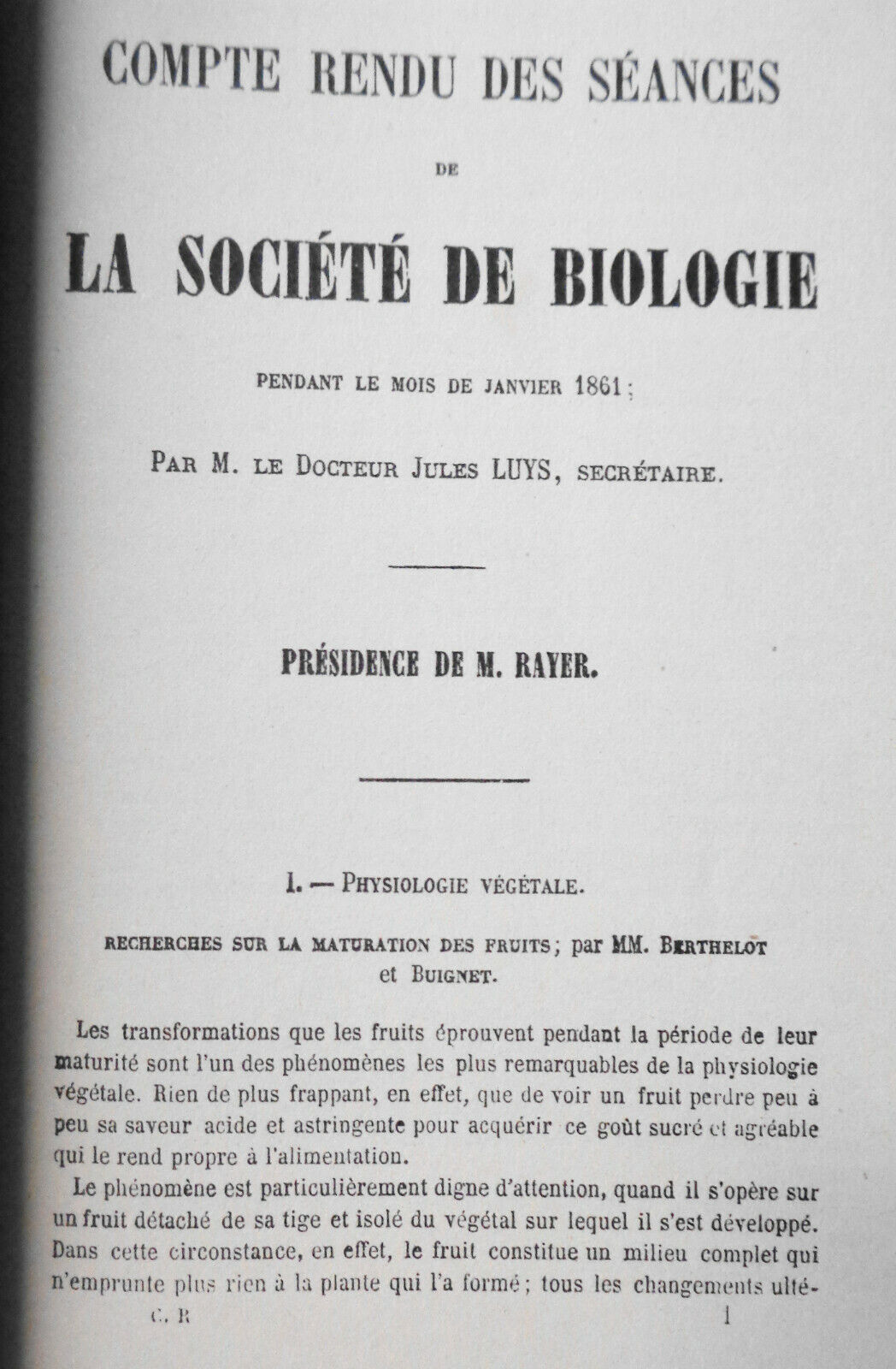 1861 COMPTES RENDUS DES SEANCES ET MEMOIRES DE LA SOCIETE DE BIOLOGIE Ser 3 T3