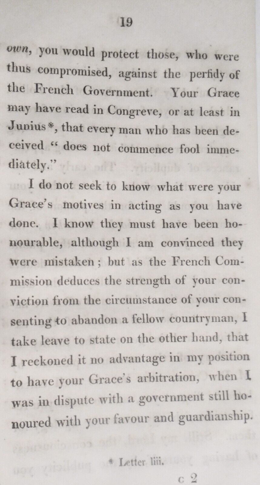 1818 A letter to Duke of Wellington on the arrest of M. Marinet - Lord Kinnaird