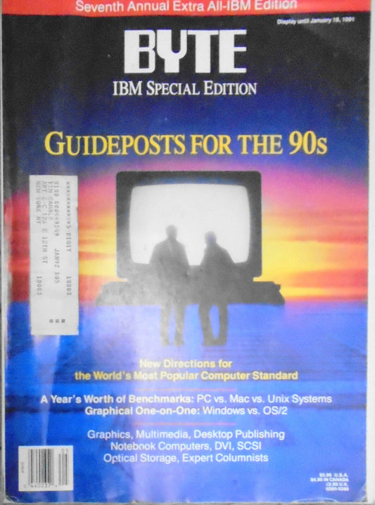 BYTE Magazine, January 1990 - Special IBM Edition, 7th Annual