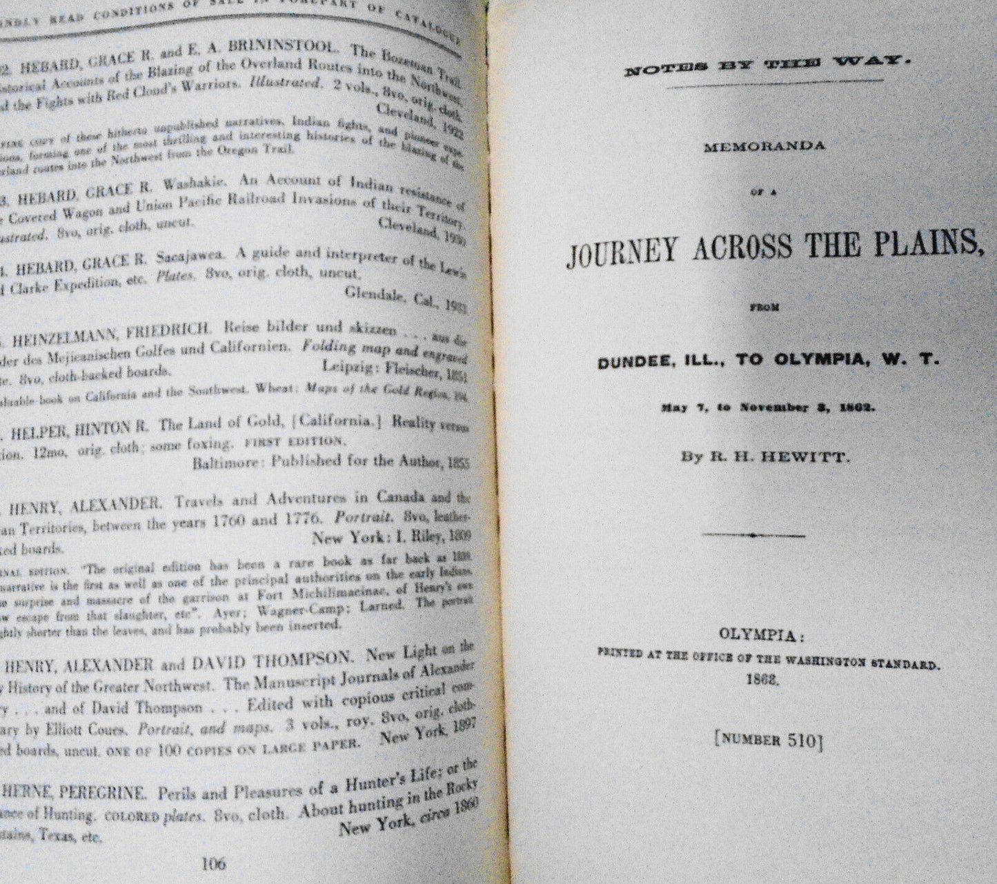 Western Americana Many Of Great Rarity - W. J. Holliday, Parke-Bernet 1954