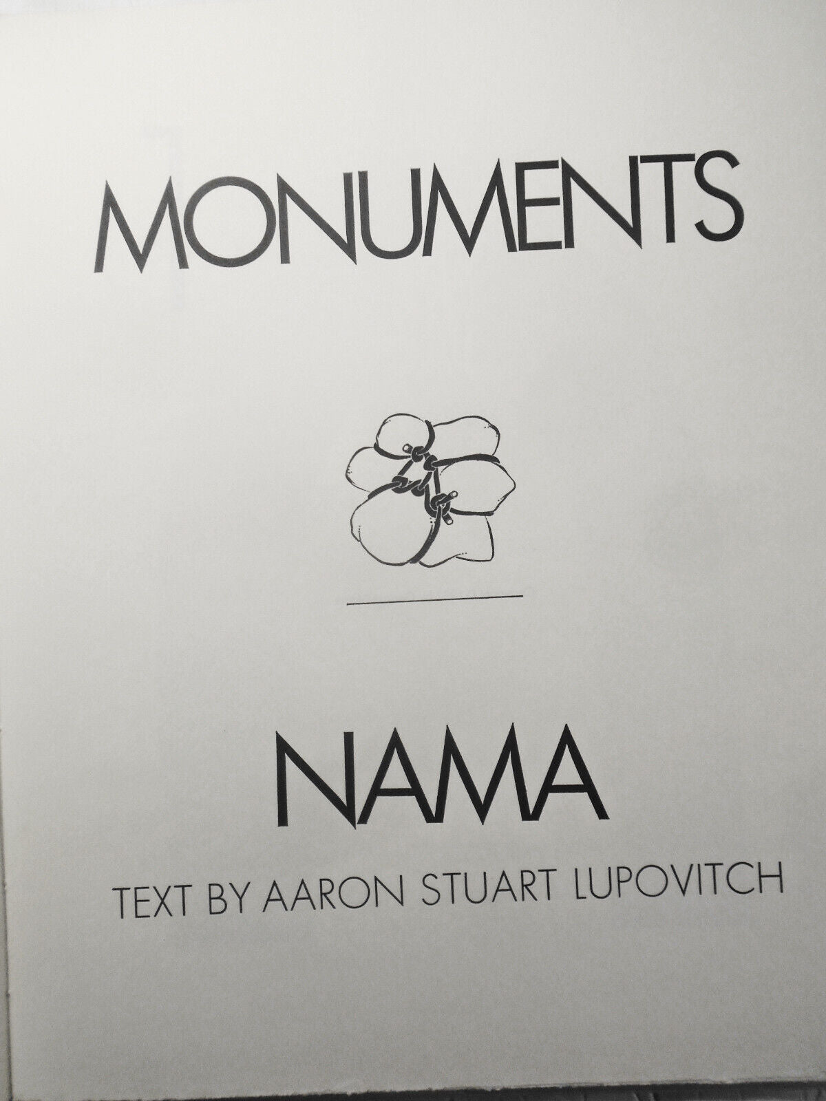 Monuments - George Nama, Aaron Stuart Lupovitch 1973 Ltd edition Signed 63 / 150