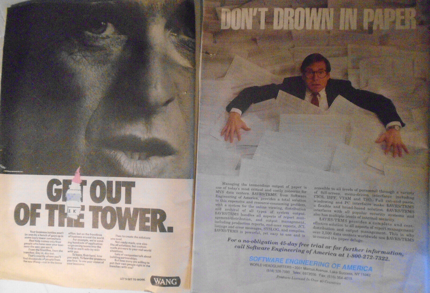 Computerworld Magazine, 2 issues, September 3, & October 5, 1990