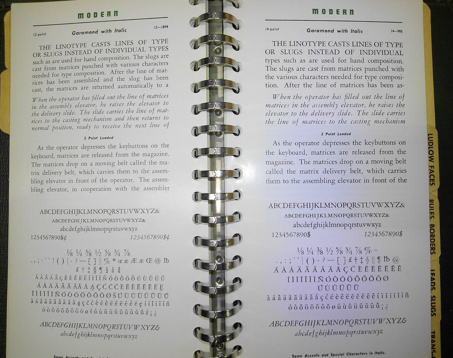 Modern Linotypers Copy Preparation Guide