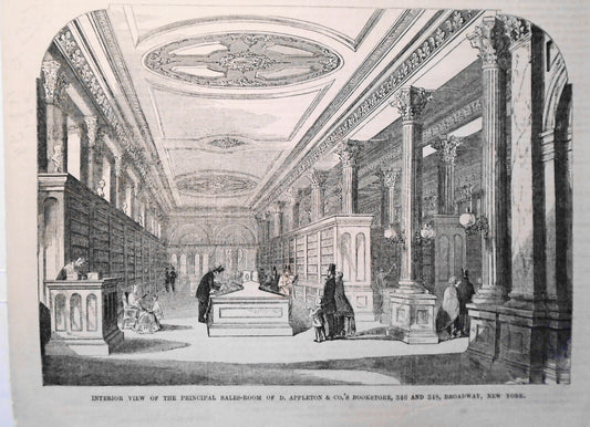 1854 Sales-room Of D. Appleton & Co.'s Bookstore -- Gleason's Pictorial