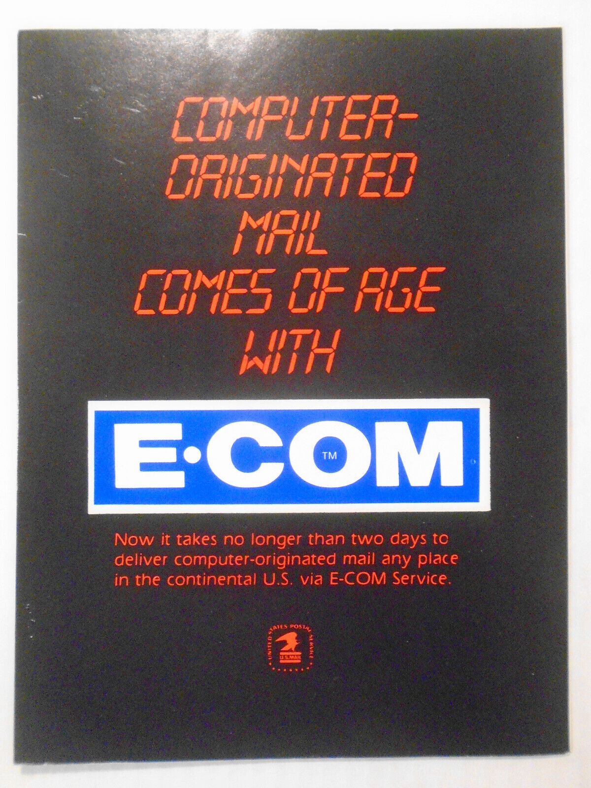 1983 E-COM, Electronic Computer Originated Mail, Promo Kit - by USPS