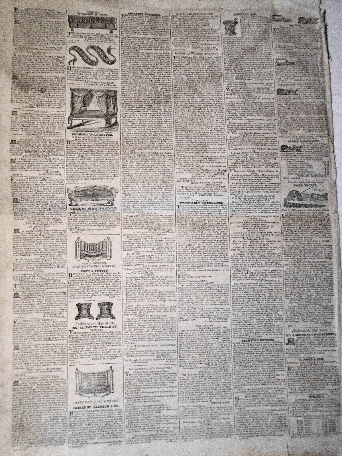 The United States Gazette December 23, 1824 - South Carolina laws re. Blacks etc