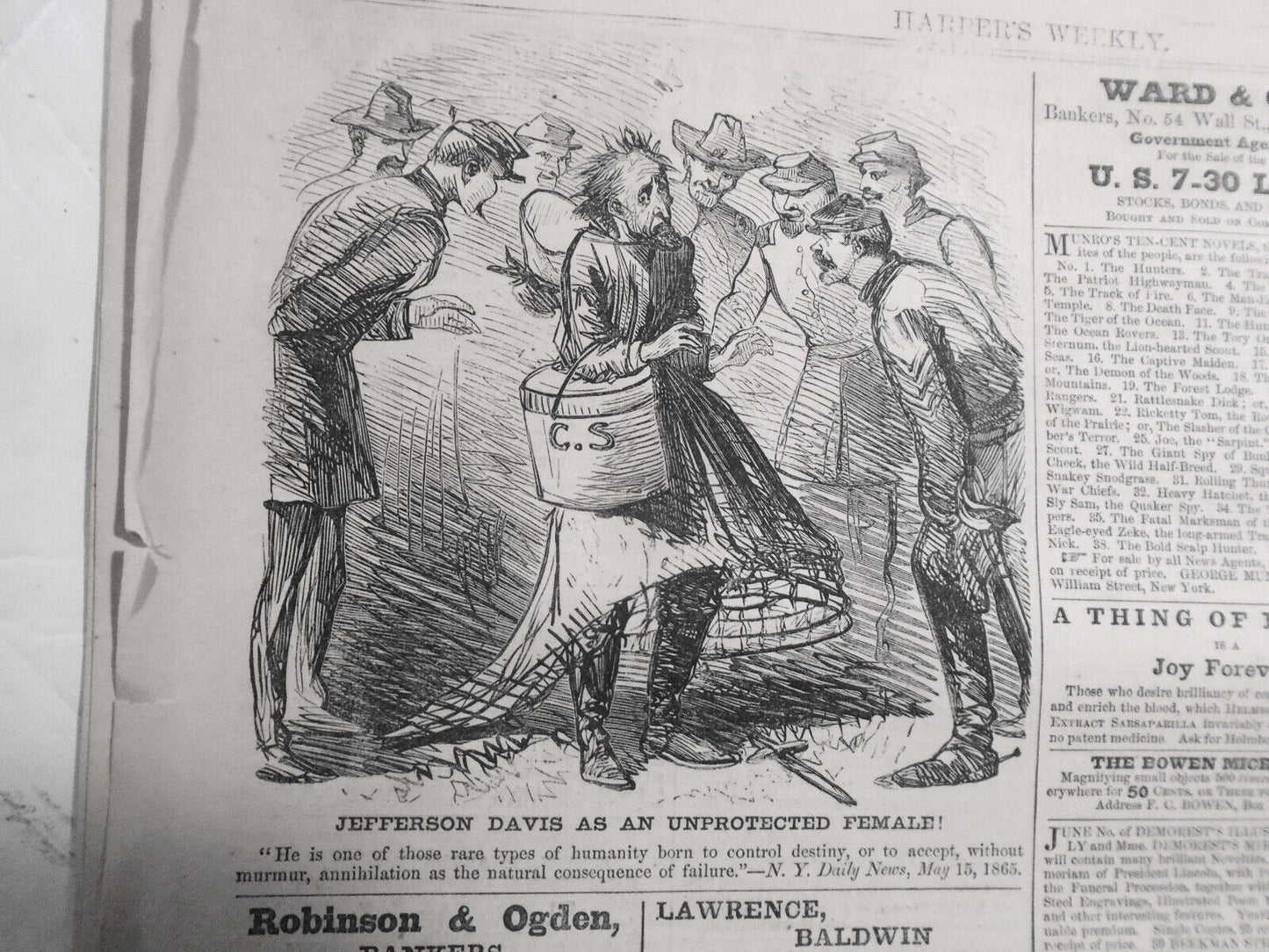 Harper's Weekly May 27, 1865 Original issue: Lincoln's Burial and Procession etc