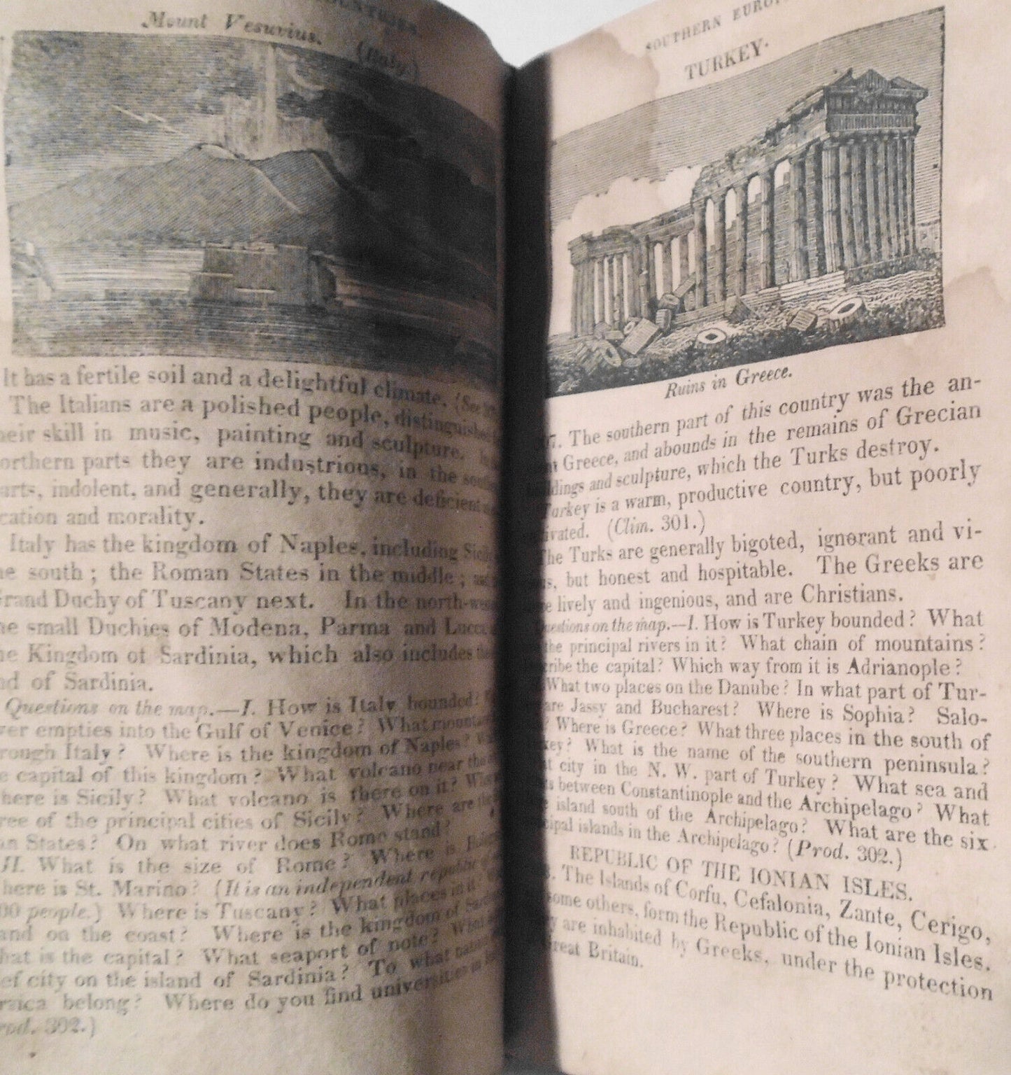 1823 Rudiments of Geography, on a new plan - by William C. Woodbridge.