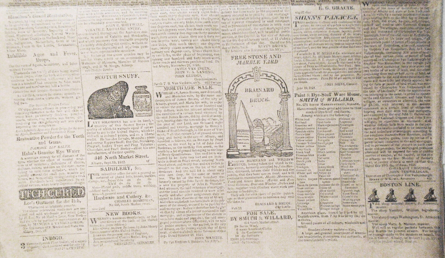 Albany Daily Advertiser, December 25, 1824 - Lafayette's family, "Female Othello