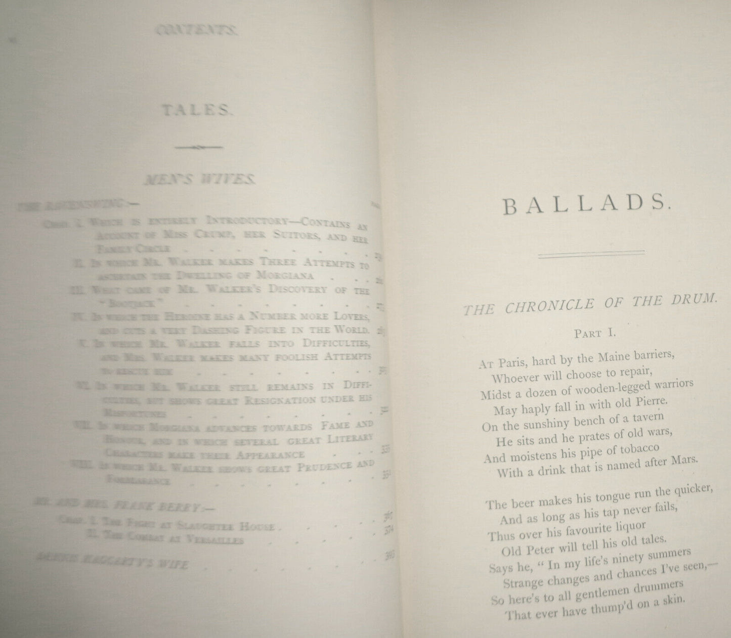 1869 - William Makepeace Thackeray - BALLADS AND TALES